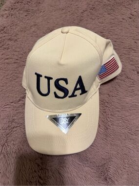 USA Embroidered Baseball Cap with Flag Patch